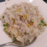 Fried rice with vegetables at Food King in Madrid