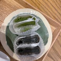 Black sesame and matcha mochi   at La Maison du Mochi - Cherche Midi in Paris