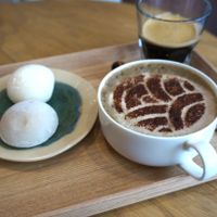 Hojicha Latte + Ice-cream Mochi at La Maison du Mochi - Cherche Midi in Paris