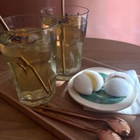 Iced team and mochi ice cream at La Maison du Mochi - Cherche Midi in Paris