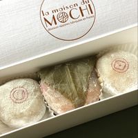 Hazelnut, sakura and almond mochi at La Maison du Mochi - Cherche Midi in Paris