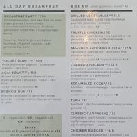 Menu at Combi in Eersel