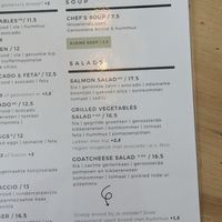 Menu at Combi in Eersel