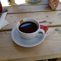 Decaff americano at The Plantation Restaurant & Tea Rooms in Polperro