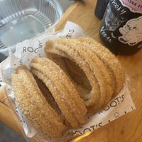 cuatro churros   at Root's in Cabo San Lucas