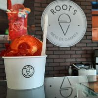 Mango with chamoy at Root's in Cabo San Lucas