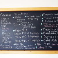 Menu at Root's in Cabo San Lucas