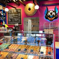 Donut offerings   at Vandal Doughnuts - Gottingen St in Halifax