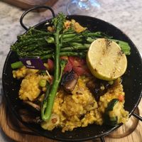Vegan Paella at Revolución de Cuba in Southampton