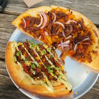 Top: Reddy Kilowatt. Bottom: Shepherds Book (for Pizza Week). So. F'ing. Good at Secret Pizza Society in Portland
