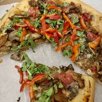 Absolom w/mushrooms   at Secret Pizza Society in Portland