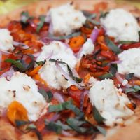 The Jaffe at Secret Pizza Society is wonderful. at Secret Pizza Society in Portland