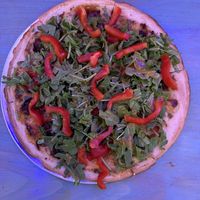 A bsolom GF Pizza 💚  at Secret Pizza Society in Portland