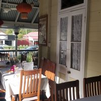 Balcony seating at Nash Gallery & Café in Esk