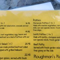 Gluten free lunch menu at Nash Gallery & Café in Esk