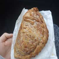 Standard size vegan pasty at Philp's Famous Pasties in Marazion
