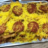 Loaded pizza fries, we could not eat all!  at Sea Change  in South Shields