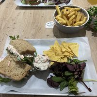 Nearest is the vegan cheese savoury option  at Sea Change  in South Shields