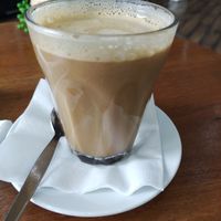 A chai latte with oat milk at Sea Change  in South Shields