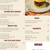 New Menu at Wholywood in Paris