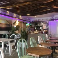 Interesting and well designed interior  at Wholywood in Paris