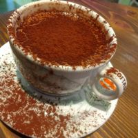 Hot chocolate at Wholywood in Paris