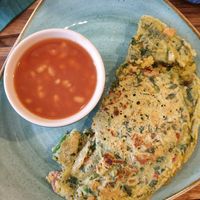 Vegan omelette at 50Nine in St Albans