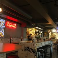 The restaurant at Bastard Burgers in Varberg