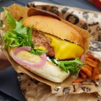 Vegan burger at Bastard Burgers in Varberg