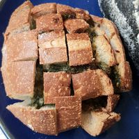 Garlic Gamtae Baguette - close-up at April and May 45 꽃피는 4월 밀익는 5월 in Busan