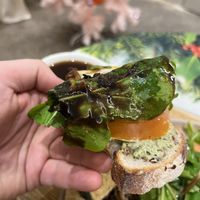 Open sandwich  at April and May 45 꽃피는 4월 밀익는 5월 in Busan