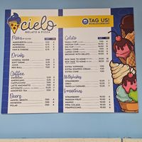 Menu at Cielo Gelato & Pizza in Willemstad