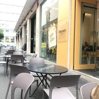 Outdoor seating  at Capatoast in Catania