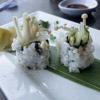 Some kinda veggie roll with the mushrooms shown here  at Sekushi in Clearwater