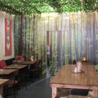 Indoor seating area at Wild Yam Health Foods and Cafe in Mordialloc