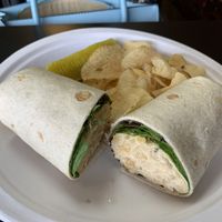 The chickpea wrap was the best I ever had! at The Gentle Giant Cafe in Pitman