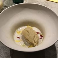 Halwa and vanilla custard  at Gives a Fork in Geneva