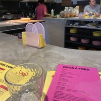 Round layout with kitchen on the side at Gives a Fork in Geneva