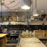 The kitchen at Gives a Fork in Geneva
