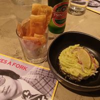Jackfruit ceviche at Gives a Fork in Geneva