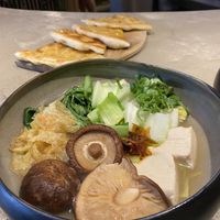 bok choy, braised yuba, silk tofu, shiitake, reduced vegetable stock, caramel soy  at Gives a Fork in Geneva