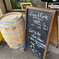 The only choice on their menu 😅 at Gives a Fork in Geneva