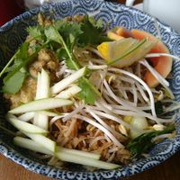 Satay noodles at Gives a Fork in Geneva