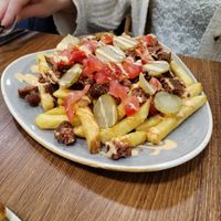 Vegan loaded fries   at Indigo Cafe in Portrush