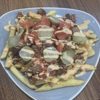 Vegan loaded fries   at Indigo Cafe in Portrush