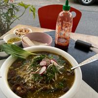 Ramen soup at La Sopería in Santiago