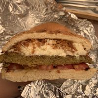 Vegan burger  at El bar de Nino in Granada