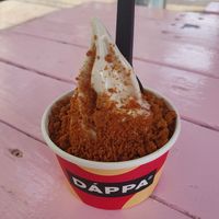 Strawberry cheesecake at DÁPPA in East London