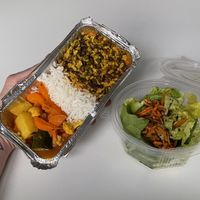 Dhal + salad 17.- (ask for Recircle container to limit waste) at Casa Miracoli in Biel