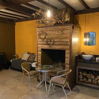 Fireplace at Currys Coffee & Tea in Blumenau